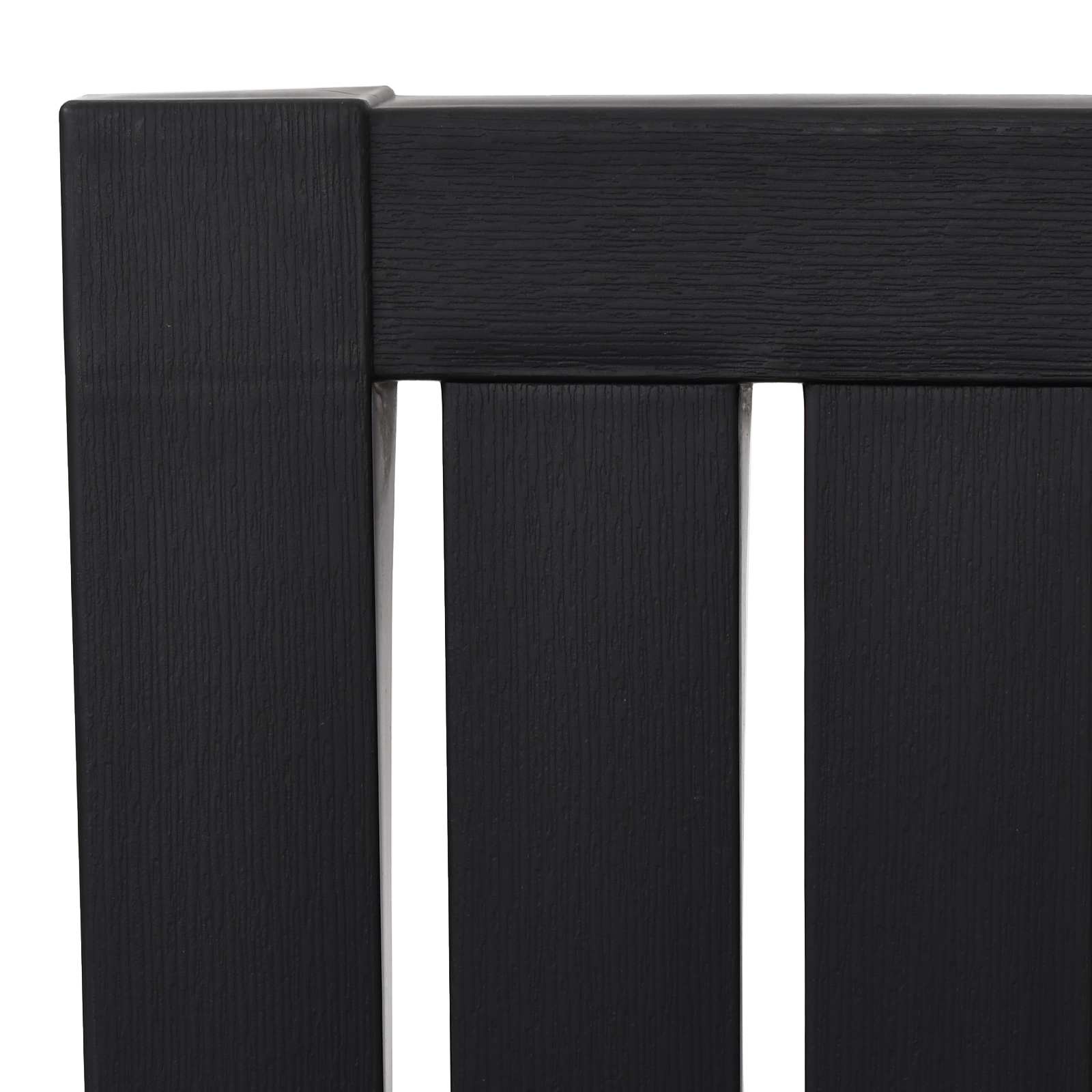 Garden Adirondack Chair Black Polypropylene