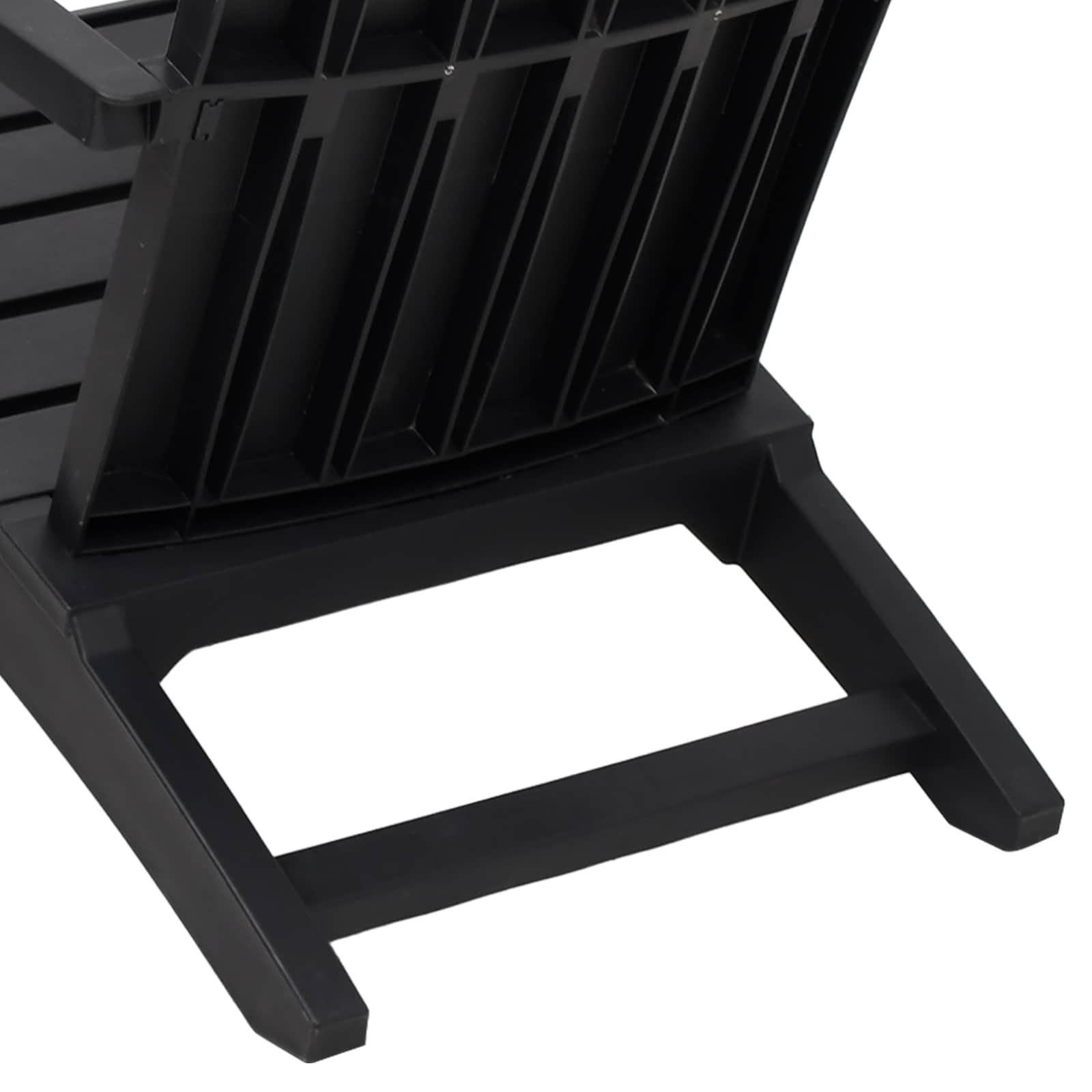 Garden Adirondack Chair Black Polypropylene