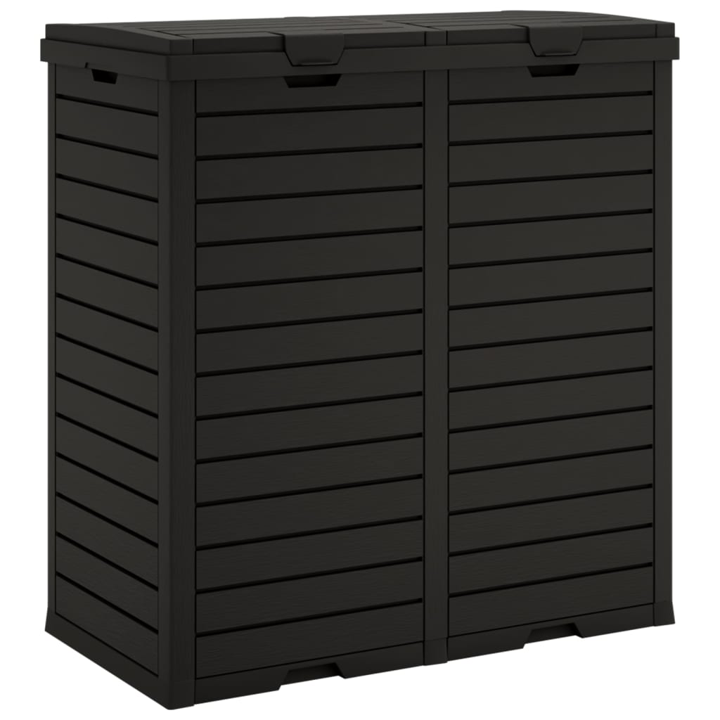 Outdoor Garbage Bin Black 78x41x86 cm Polypropylene