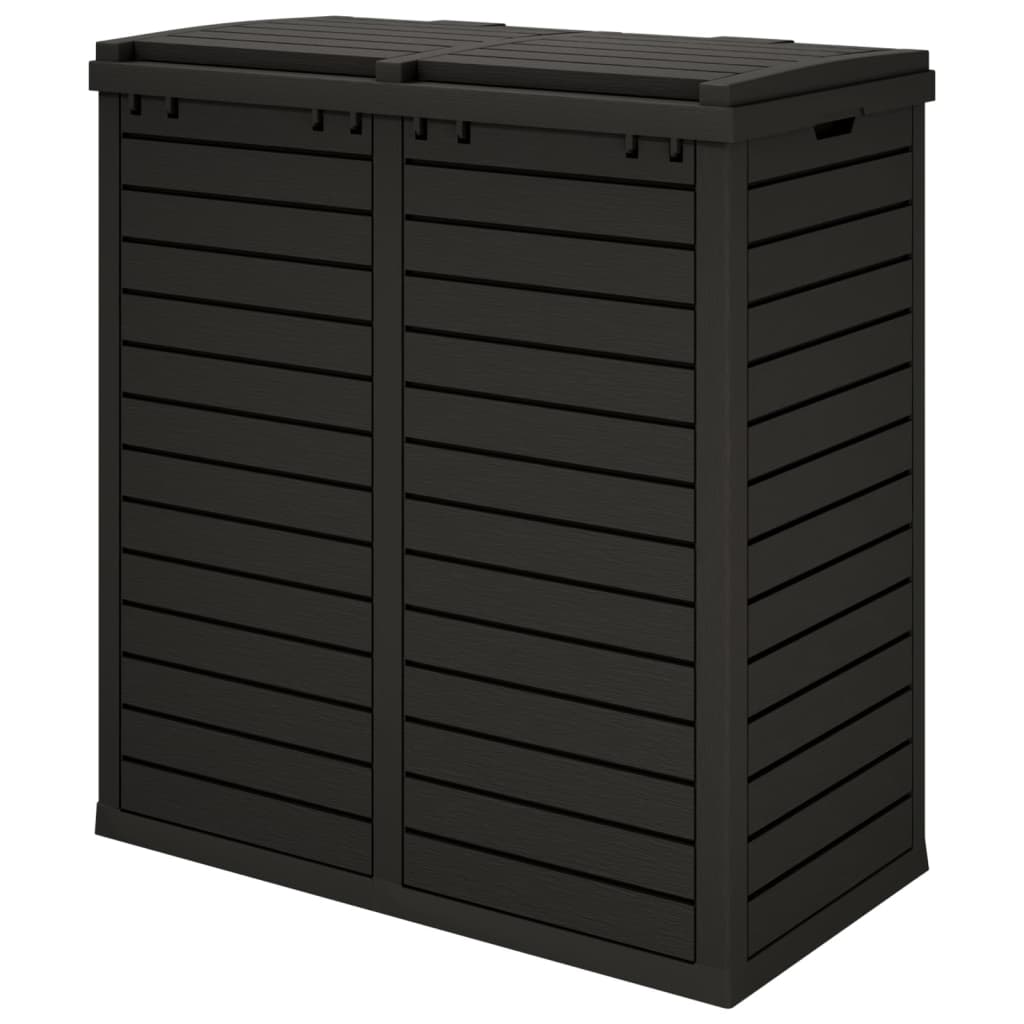 Outdoor Garbage Bin Black 78x41x86 cm Polypropylene