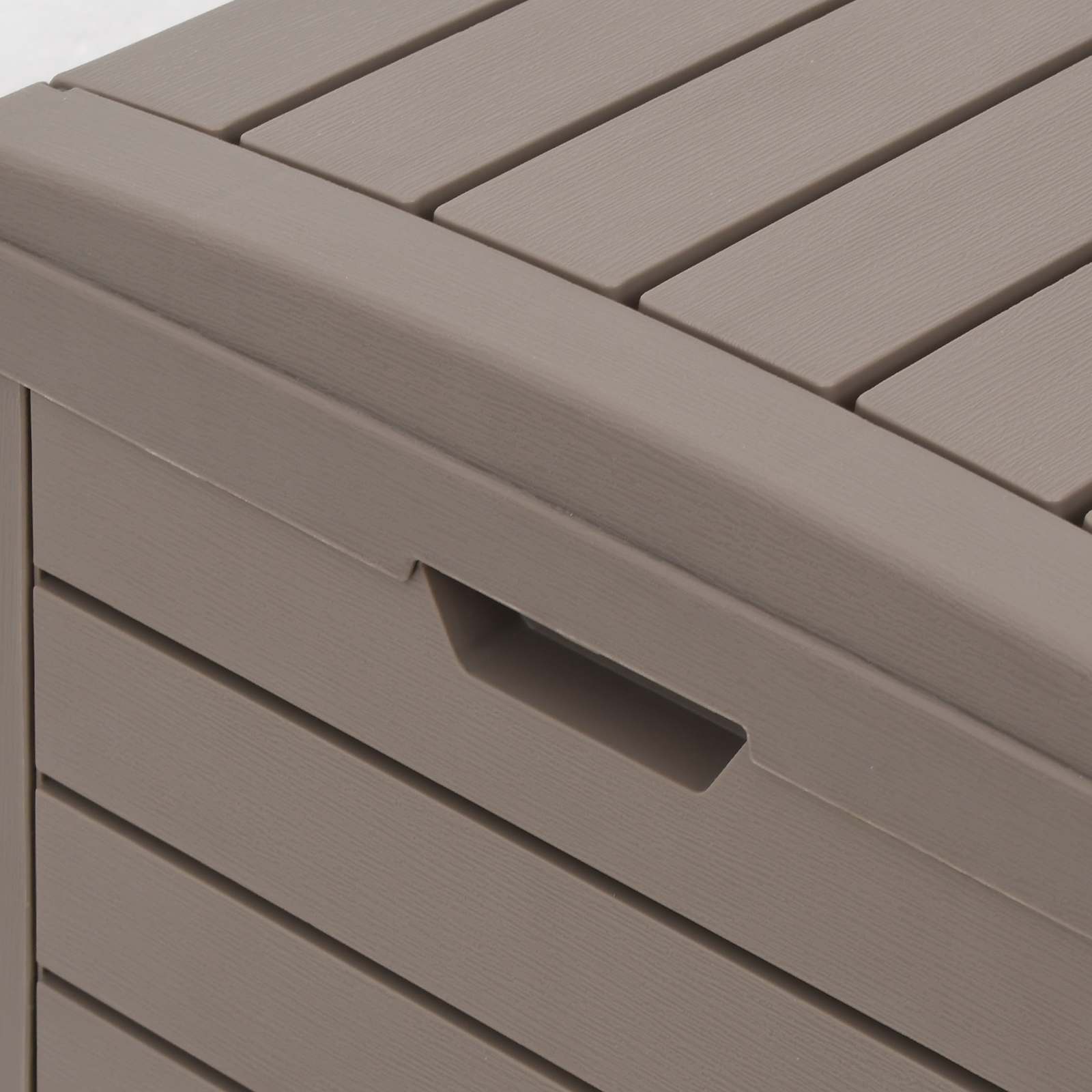 Outdoor Garbage Bin Light Brown 78x41x86 cm Polypropylene