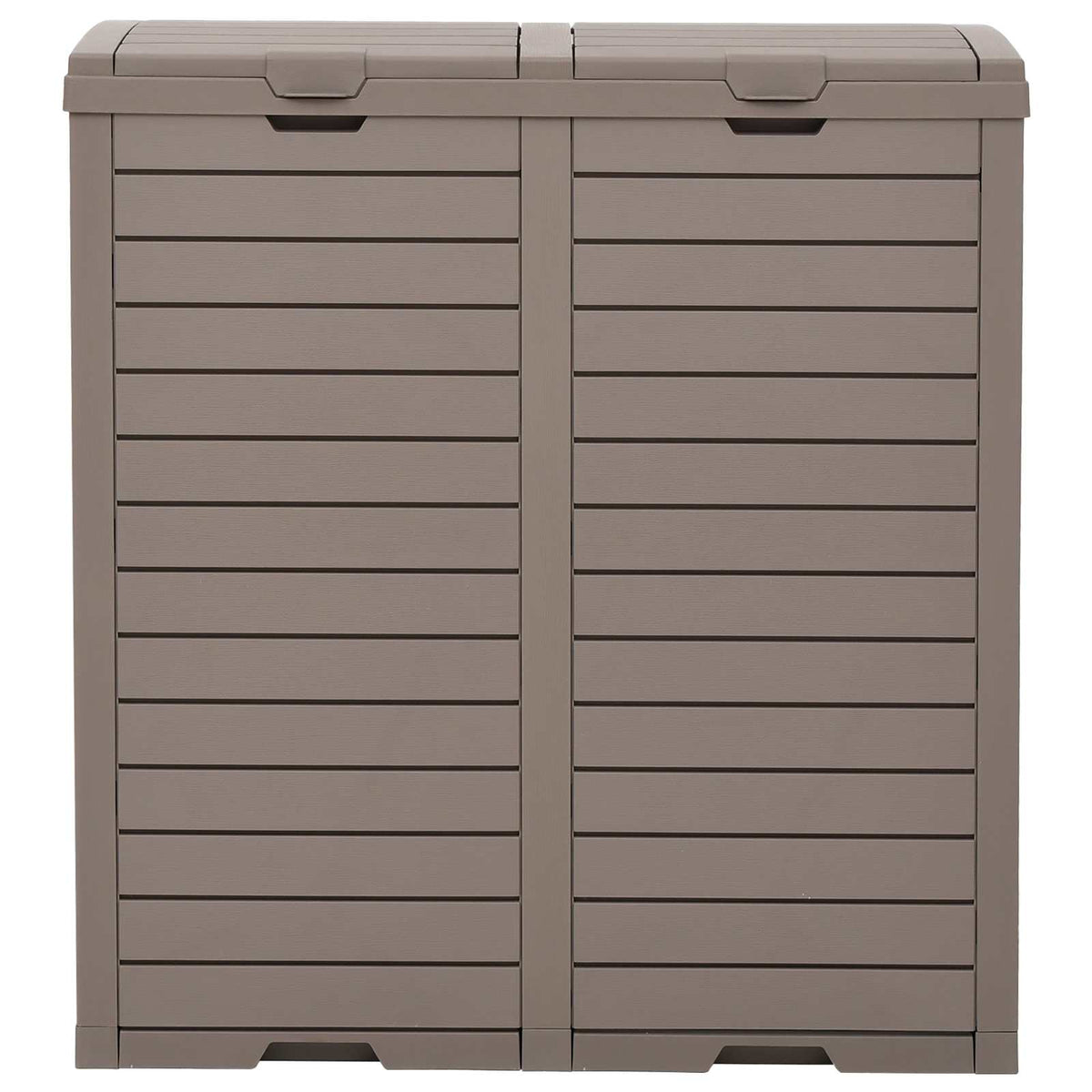 Outdoor Garbage Bin Light Brown 78x41x86 cm Polypropylene