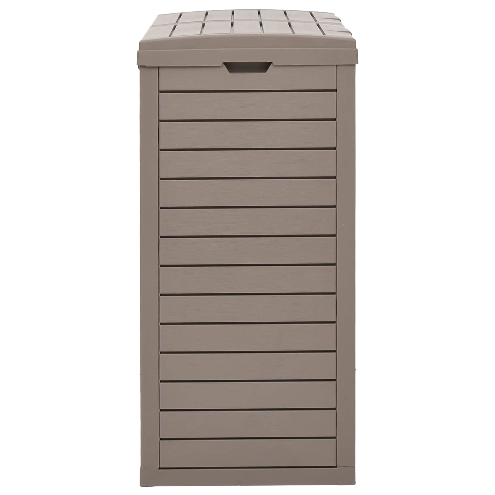 Outdoor Garbage Bin Light Brown 78x41x86 cm Polypropylene