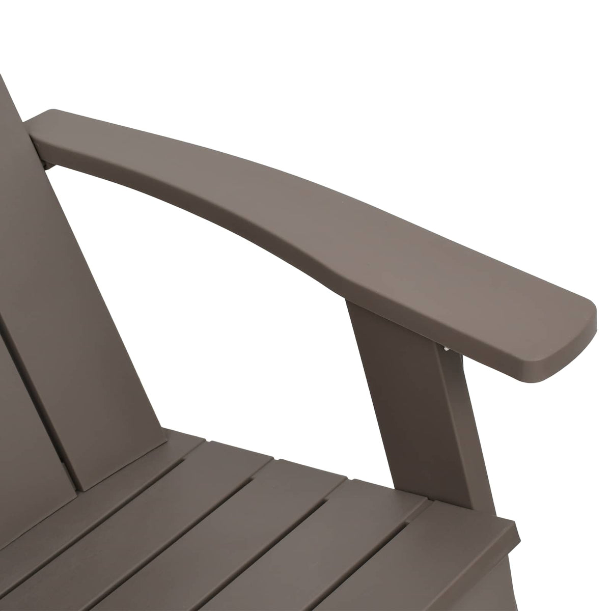 Garden Adirondack Chair Light Brown 75x88.5x89.5 cm