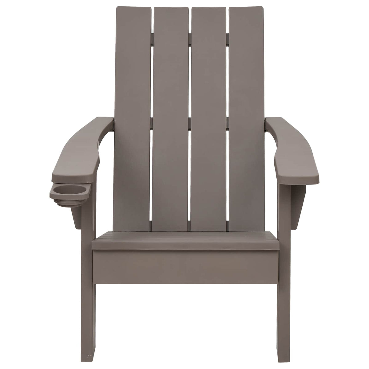 Garden Adirondack Chair Light Brown 75x88.5x89.5 cm