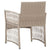 Garden Armchairs with Cushions 2 pcs Beige Poly Rattan