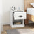 Bedside Cabinet White 39x39x47.5 cm Engineered Wood