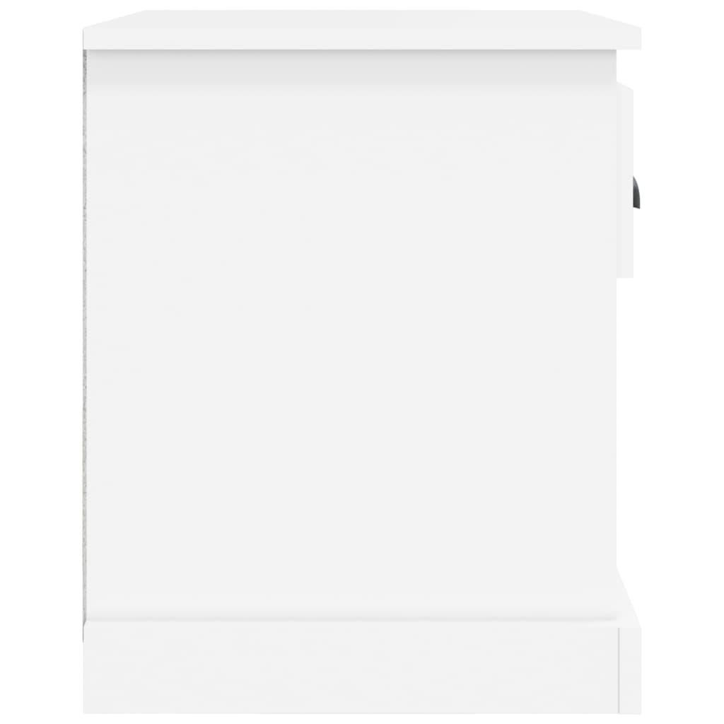 Bedside Cabinet White 39x39x47.5 cm Engineered Wood
