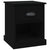 Bedside Cabinet Black 39x39x47.5 cm Engineered Wood