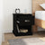 Bedside Cabinet Black 39x39x47.5 cm Engineered Wood