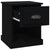 Bedside Cabinet Black 39x39x47.5 cm Engineered Wood