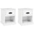 Bedside Cabinets 2 pcs High Gloss White 39x39x47.5 cm Engineered Wood