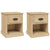 Bedside Cabinets 2 pcs Sonoma Oak 39x39x47.5 cm Engineered Wood