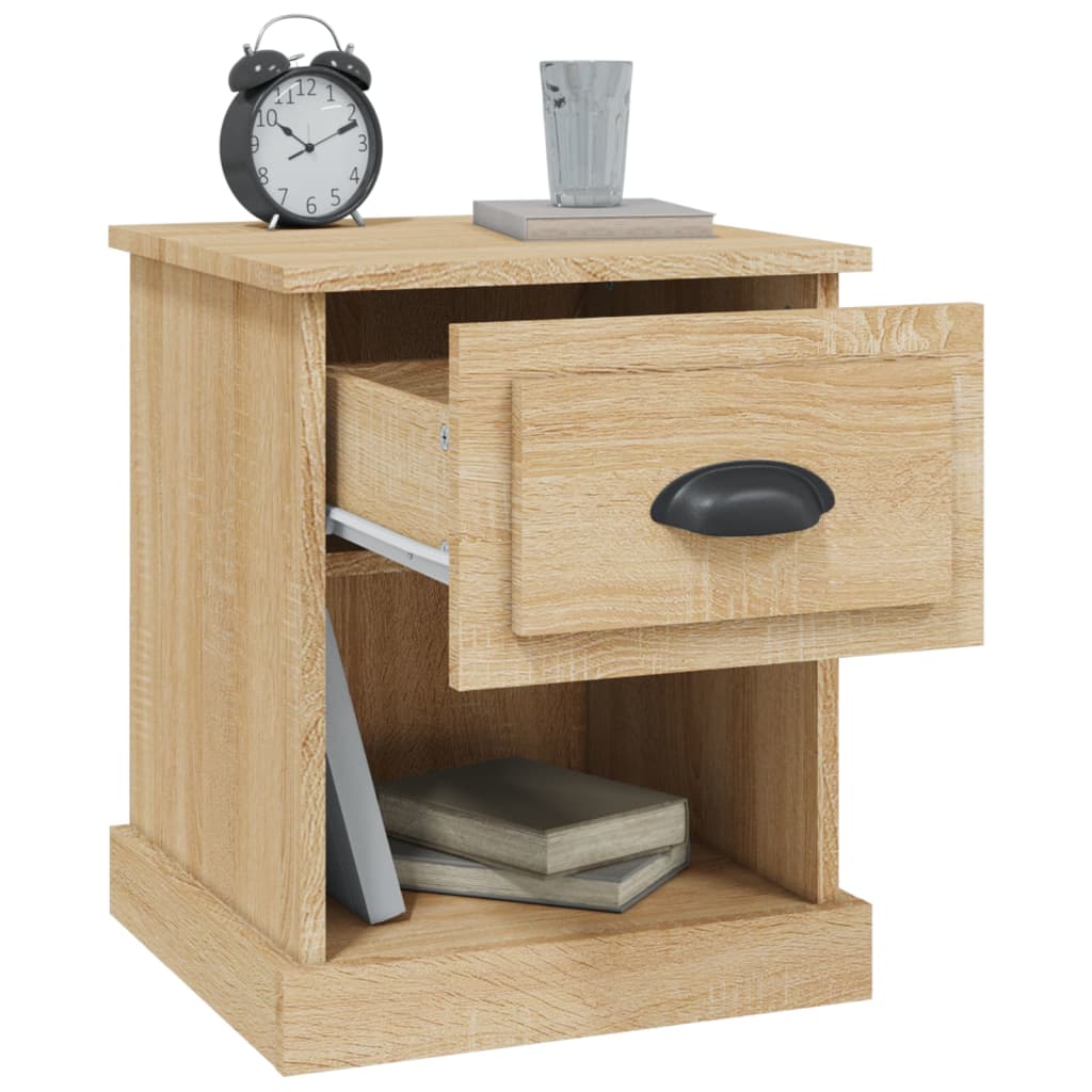 Bedside Cabinets 2 pcs Sonoma Oak 39x39x47.5 cm Engineered Wood