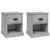 Bedside Cabinets 2 pcs Concrete Grey 39x39x47.5 cm Engineered Wood