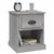 Bedside Cabinet Grey Sonoma 39x39x47.5 cm Engineered Wood