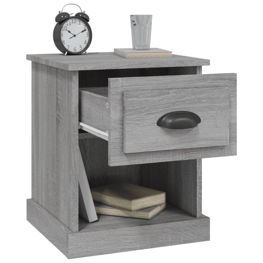 Bedside Cabinet Grey Sonoma 39x39x47.5 cm Engineered Wood