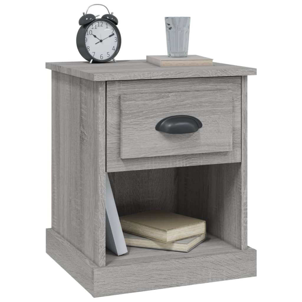 Bedside Cabinets 2 pcs Grey Sonoma 39x39x47.5 cm Engineered Wood