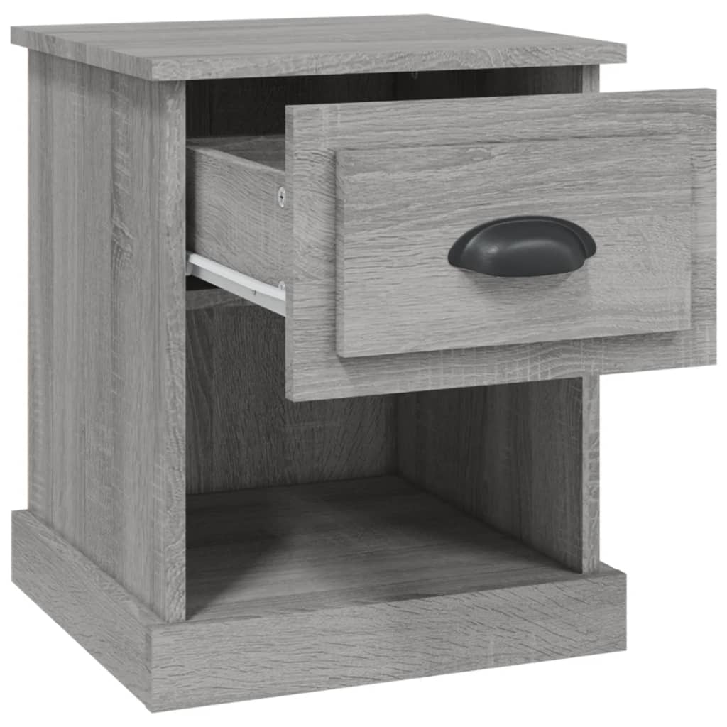 Bedside Cabinets 2 pcs Grey Sonoma 39x39x47.5 cm Engineered Wood