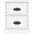 Bedside Cabinets 2 pcs White 39x39x47.5 cm Engineered Wood