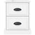 Bedside Cabinets 2 pcs High Gloss White 39x39x47.5 cm Engineered Wood