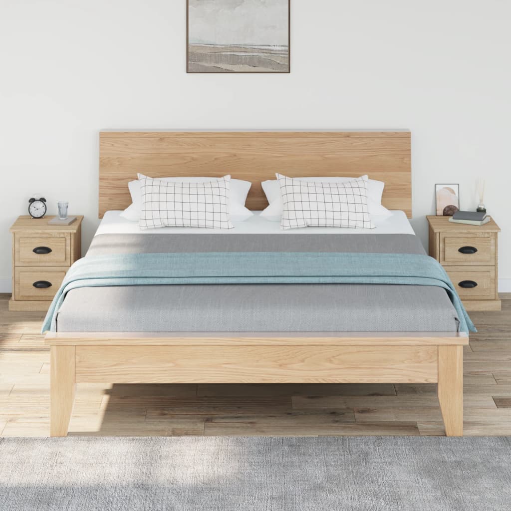 Bedside Cabinets 2 pcs Sonoma Oak 39x39x47.5 cm Engineered Wood