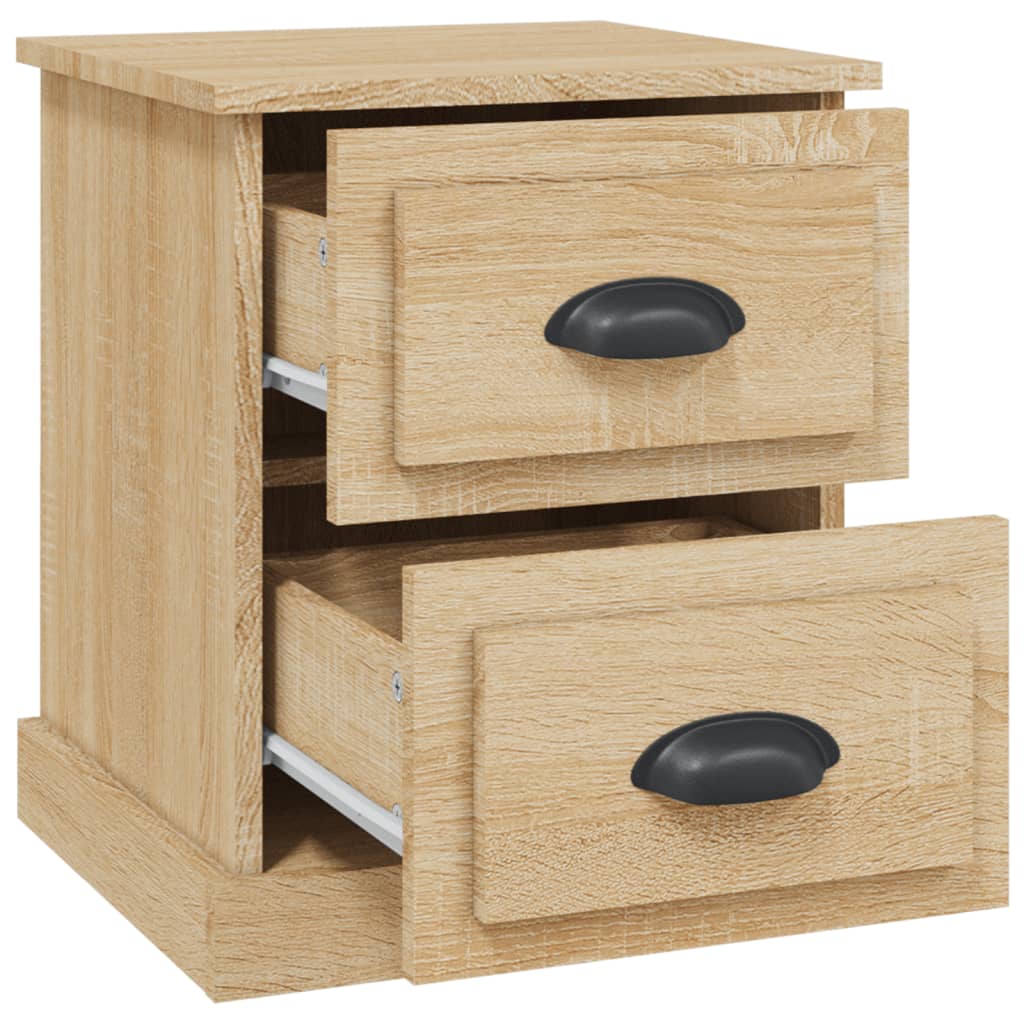 Bedside Cabinets 2 pcs Sonoma Oak 39x39x47.5 cm Engineered Wood