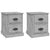 Bedside Cabinets 2 pcs Concrete Grey 39x39x47.5 cm Engineered Wood