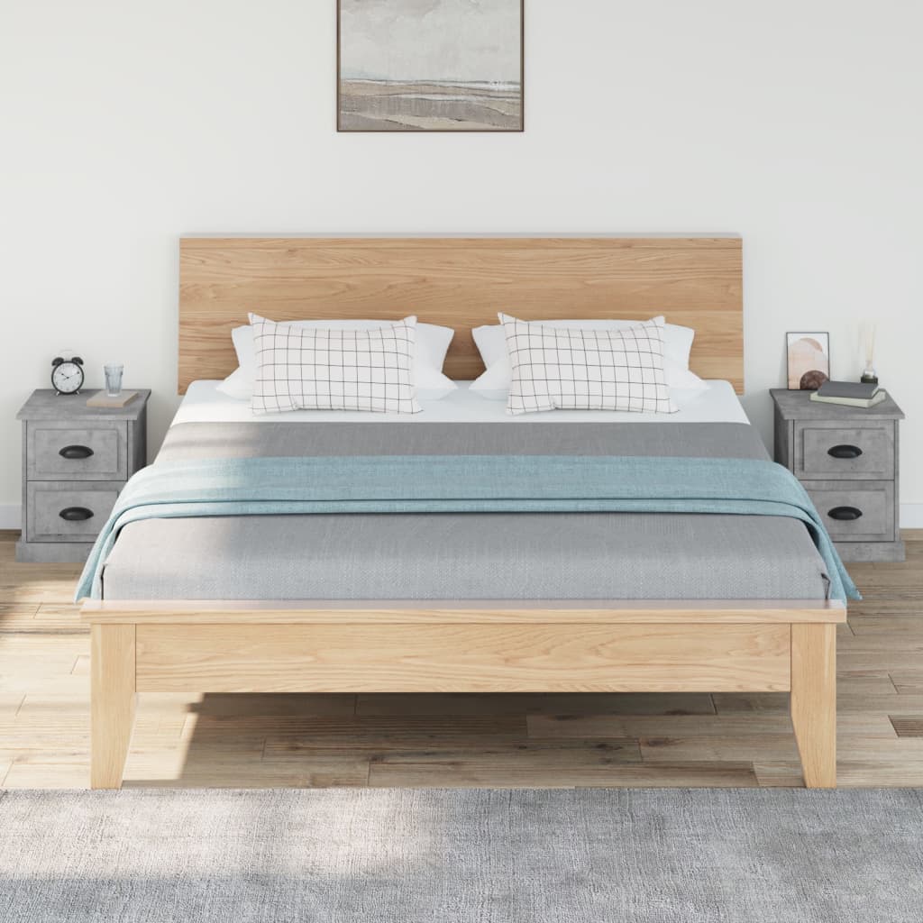 Bedside Cabinets 2 pcs Concrete Grey 39x39x47.5 cm Engineered Wood