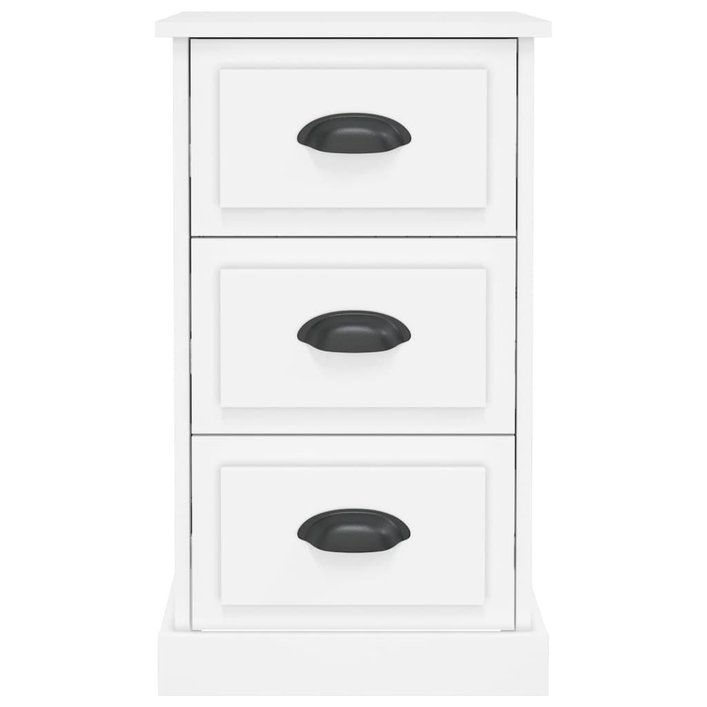 Bedside Cabinet White 39x39x67 cm Engineered Wood