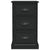 Bedside Cabinet Black 39x39x67 cm Engineered Wood