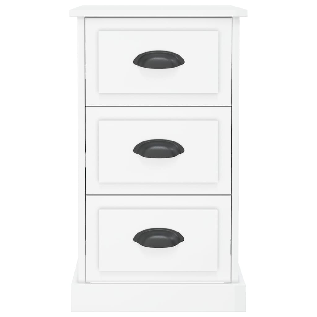 Bedside Cabinet High Gloss White 39x39x67 cm Engineered Wood