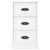 Bedside Cabinet High Gloss White 39x39x67 cm Engineered Wood