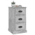 Bedside Cabinet Concrete Grey 39x39x67 cm Engineered Wood