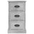 Bedside Cabinet Concrete Grey 39x39x67 cm Engineered Wood