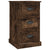 Bedside Cabinet Smoked Oak 39x39x67 cm Engineered Wood