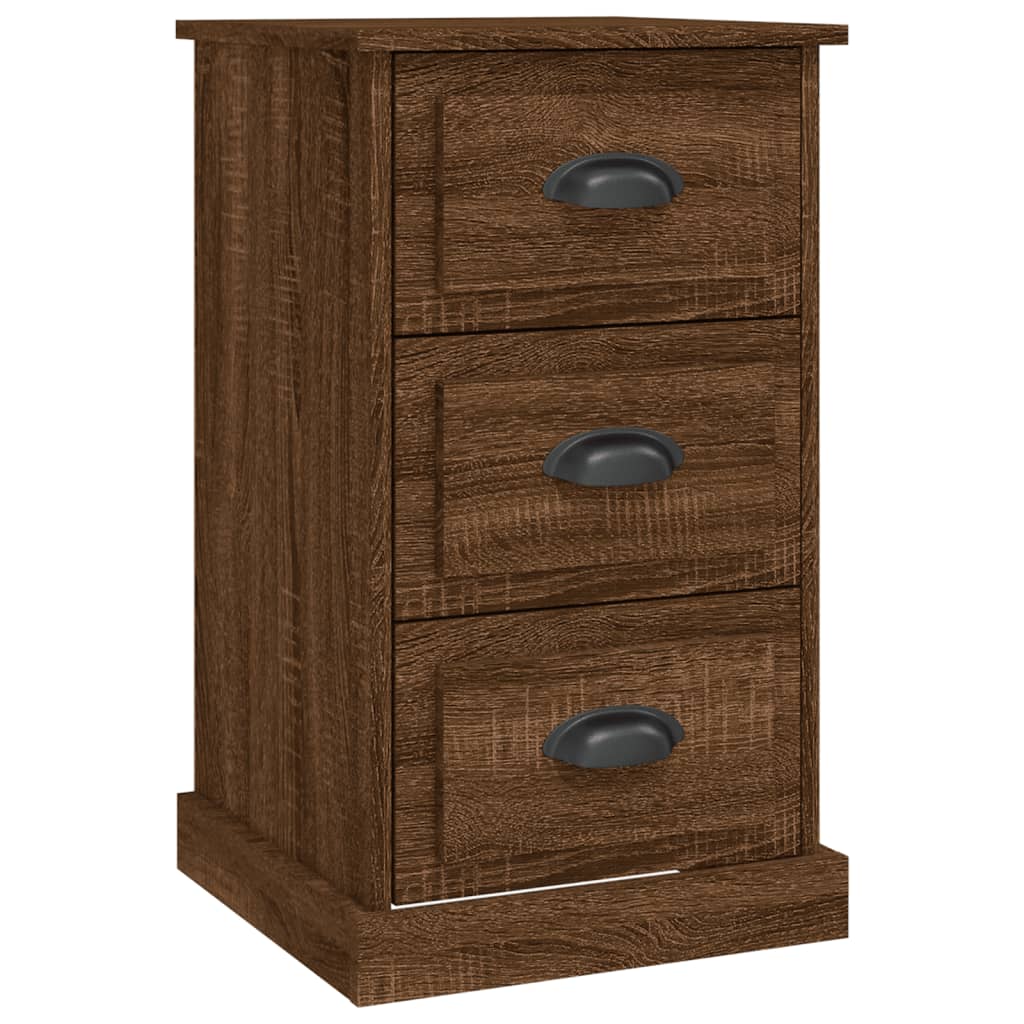 Bedside Cabinet Brown Oak 39x39x67 cm Engineered Wood