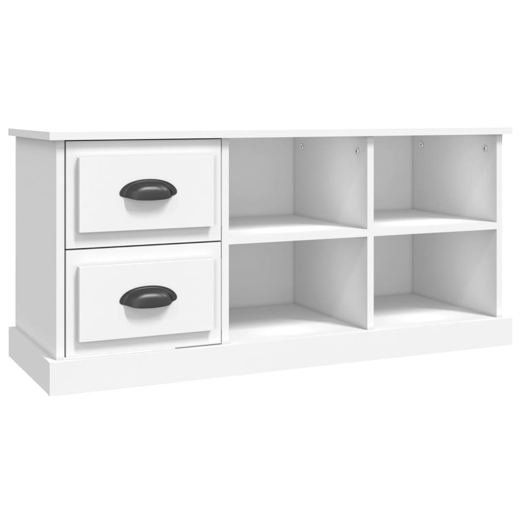 TV Cabinet White 102x35.5x47.5 cm Engineered Wood