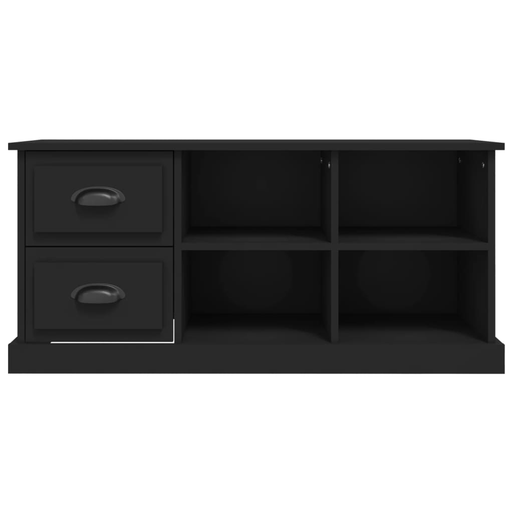 TV Cabinet Black 102x35.5x47.5 cm Engineered Wood