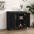 Sideboard Black 70x35.5x67.5 cm Engineered Wood