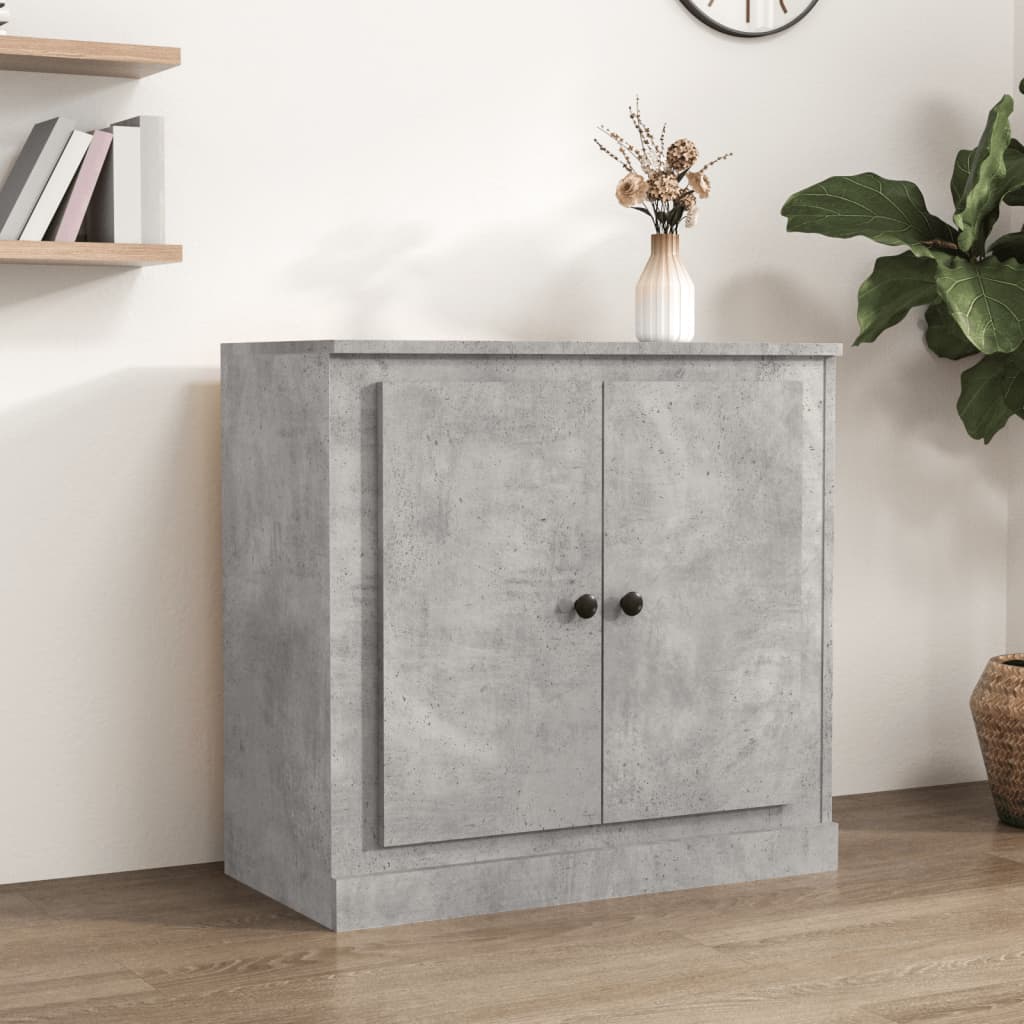 Sideboard Concrete Grey 70x35.5x67.5 cm Engineered Wood