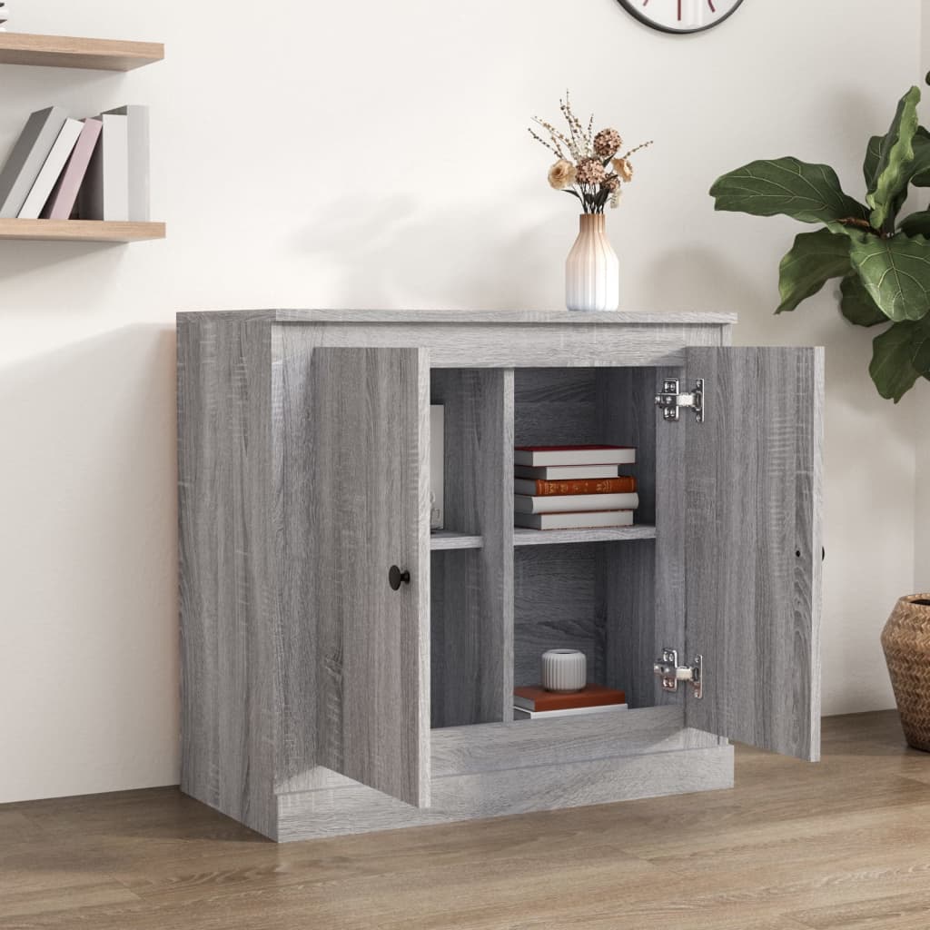 Sideboard Grey Sonoma 70x35.5x67.5 cm Engineered Wood