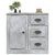 Sideboard Concrete Grey 70x35.5x67.5 cm Engineered Wood