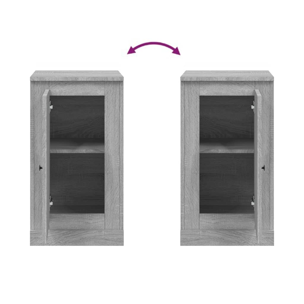 Sideboards 2 pcs Grey Sonoma 37.5x35.5x67.5 cm Engineered Wood