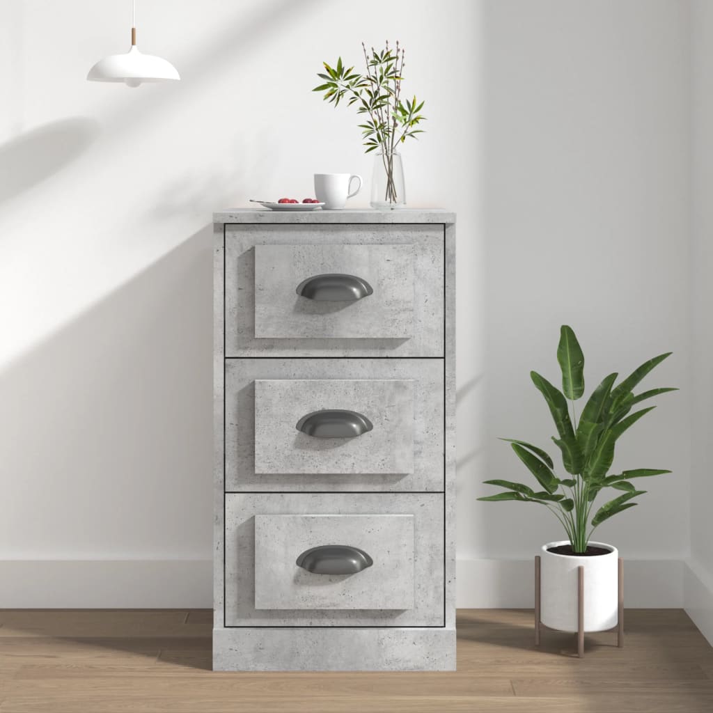 Sideboard Concrete Grey 36x35.5x67.5 cm Engineered Wood