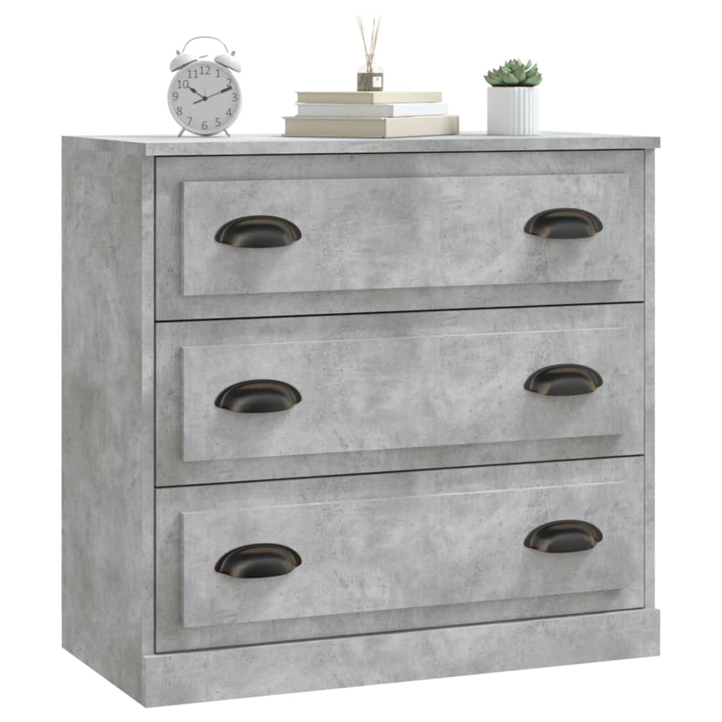 Sideboard Concrete Grey 70x35.5x67.5 cm Engineered Wood