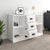 Sideboard High Gloss White 104.5x35.5x67.5 cm Engineered Wood