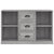 Sideboard Grey Sonoma 104.5x35.5x67.5 cm Engineered Wood