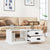 Coffee Table High Gloss White 90x50x35 cm Engineered Wood