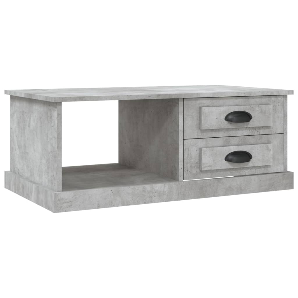 Coffee Table Concrete Grey 90x50x35 cm Engineered Wood